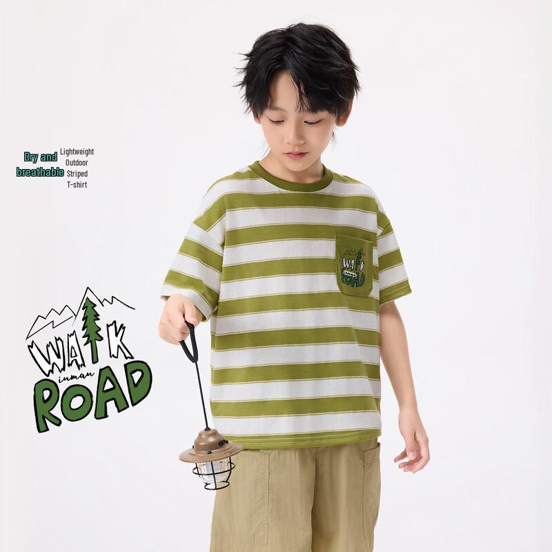 Boys  Casual Striped Short-Sleeve T-Shirt 11-12Y (150)