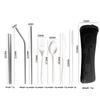 Stainless Steel Tableware Set of Knives, Forks and Spoons, Spoons and Chopsticks, Student Outdoor Portable Tableware Set