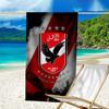 Ahly Football Club Printed Beach Towel, Super Soft Microfiber, Perfect Gift Birthday, for Pool, Beach, Travel, for Family and Friends