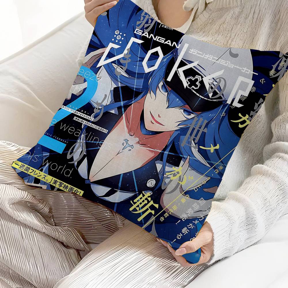 Japanese Anime Akame Ga KILL Personalized Picture Text Home Decorative Pillows Household Gifts 45x45cm