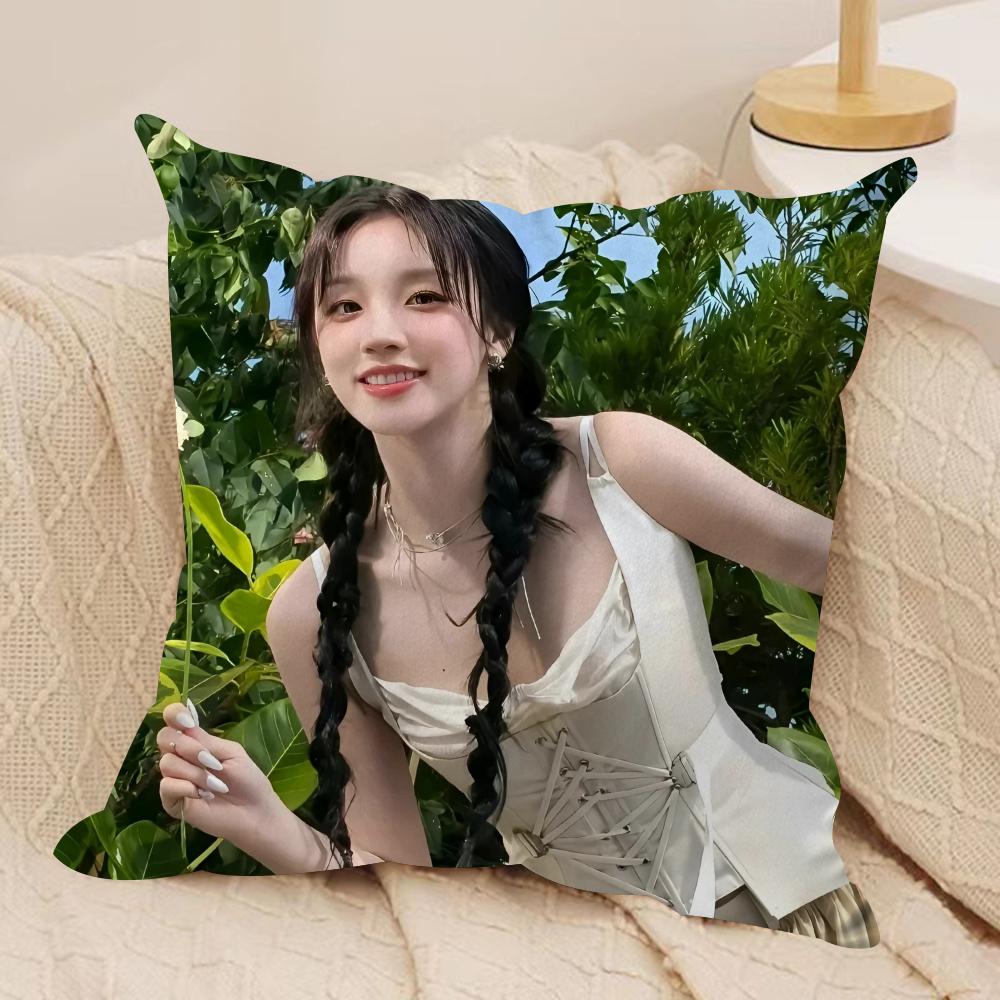 YUQI Chinese Singer Cushion Cover Soft Plush Double-Sided Printed Sofa Pillow Cushion Cover | Cozy All-Season Durable Decor Gift