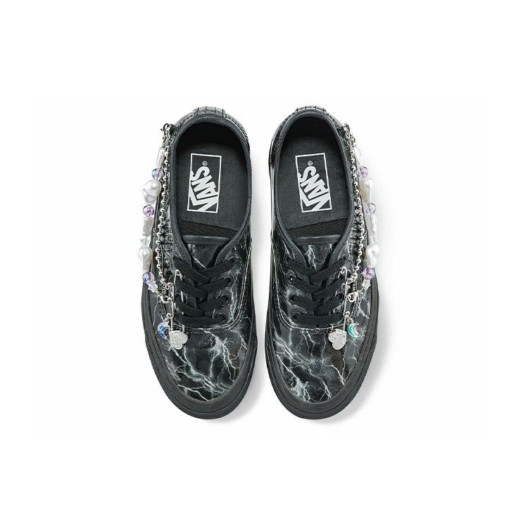 Vans Style 44 Crystal Chain Low-Top Skate Shoes Unisex Sneakers Black VN0A7Q5CBPL