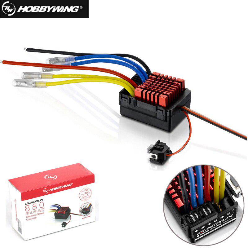 

Оригинальный Hobbywing QuicRun WP 880 80A Двойной матовый водонепроницаемый контроллер скорости ESC для 1/8 RC автомобиля