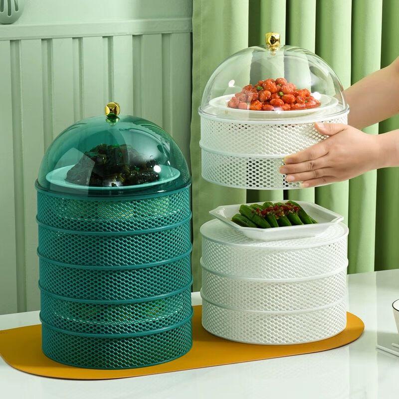 Multi-layer Breathable Food Cover and Dish Storage Rack