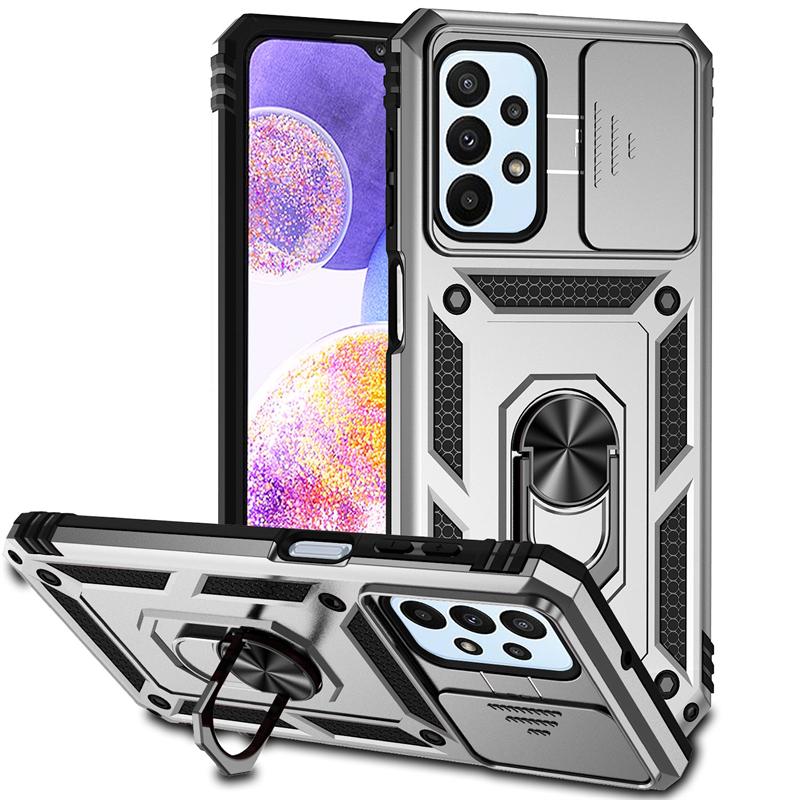Full Cover For Samsung Galaxy F13 Case For Samsung Galaxy F13 Push Window Magnetic Phone Holder Back Case For Samsung F13 Case