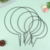 2Pcs Garden Plant Support Stake Stand Round Vine Climbing Rack Ironheart-Shaped Flower Plant Trellis Support Frame Garden Decor