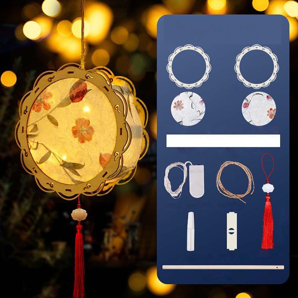 Holz Papier Chinesischer Stil Geschenk Lampe Laternen Anhänger Handgefertigte Laternen Party Dekoration Festival Laternenfest Dekorationen