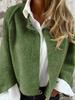 Lockerer Langarm-Kaschmir-Mantel Herbst Winter Jacke