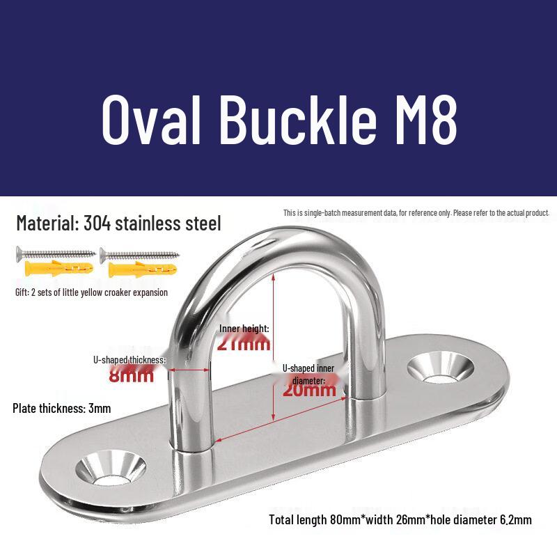 Stainless Steel Oval Ceiling Hook