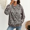 Women's Leopard Print Hoodie Loose Fit Casual Pullover Sweatshirt for Everyday Wear