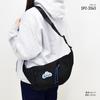 Super Water-Repellent RE-PET Banana-Shaped Shoulder Bag, Black, Logo, Snoopy, SPZ-3343