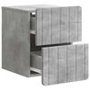 Wall Mounted Nightstand Concrete Grey 33 x 34.5 x 43 cm