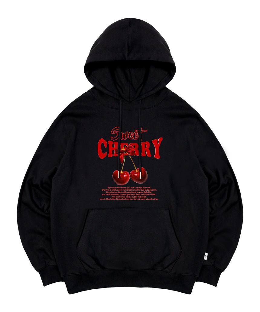 Худи с принтом Сладкая вишня Page Cc Черный M/3-Ply Terry (Basic)
