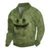 Men's Halloween Printed Corduroy Button Shirt
