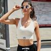 Women's Medium-High Intensity Running Sports Bra with Chest Pads