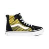 Vans Sk8 Canvas High Top Kids Skate Shoes Black Yellow Kids Sneaker VN0A4BUX0MM