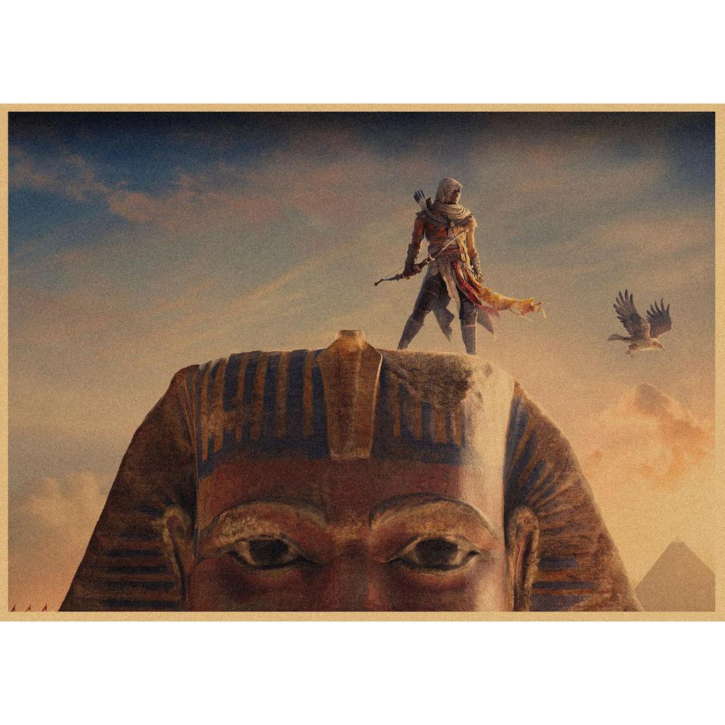 Assassin's Creed Retro Kraft Paper Wall Poster Mural 250