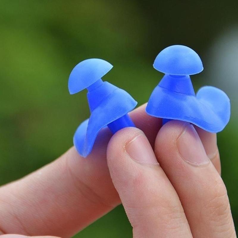 NEW Spiral Silicone Swimming Diving Screw Earplugs Waterproof RF