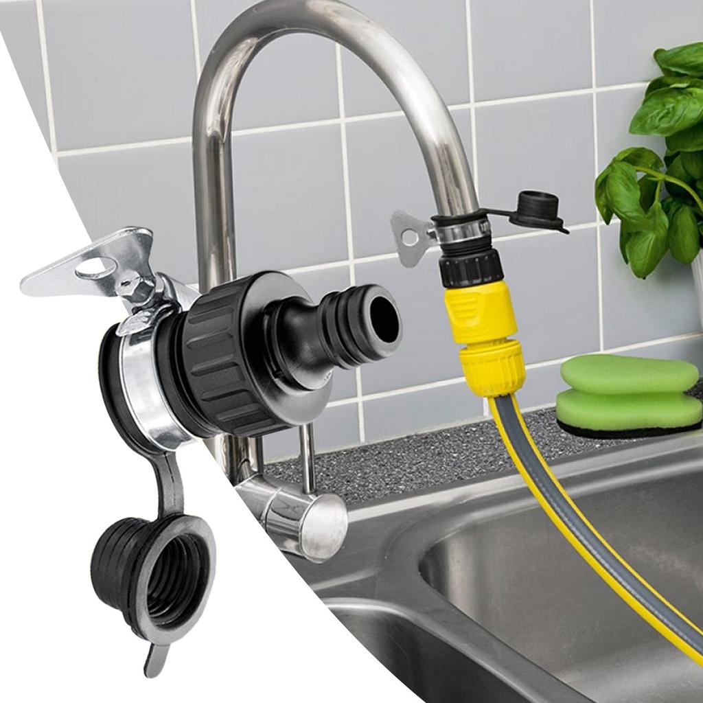 Universeller Wasserhahn-Adapter Kunststoff-Schlauchanschluss Schnellkupplungsanschluss Wasserhahn für Autowäsche Gartenbewässerung Langlebig