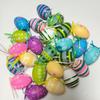 Easter Egg Decorations Set 24 Pieces Plastic Hanging Eggs for Spring Festivities For Party Setup and Festive Room Accents