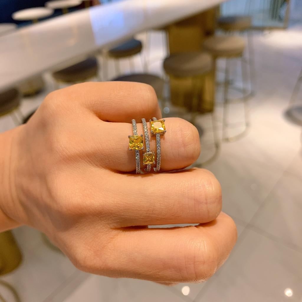 2021 New Vintage Lady Pink Diamond Ring Founder 5X5 Fashion Treasure Jewelry Ring