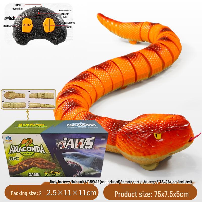 Bionic Remote-Controlled Animal Toy: Cockroach, Centipede, Frog, Crab, Prank Spider, Boa Constrictor, Mouse.