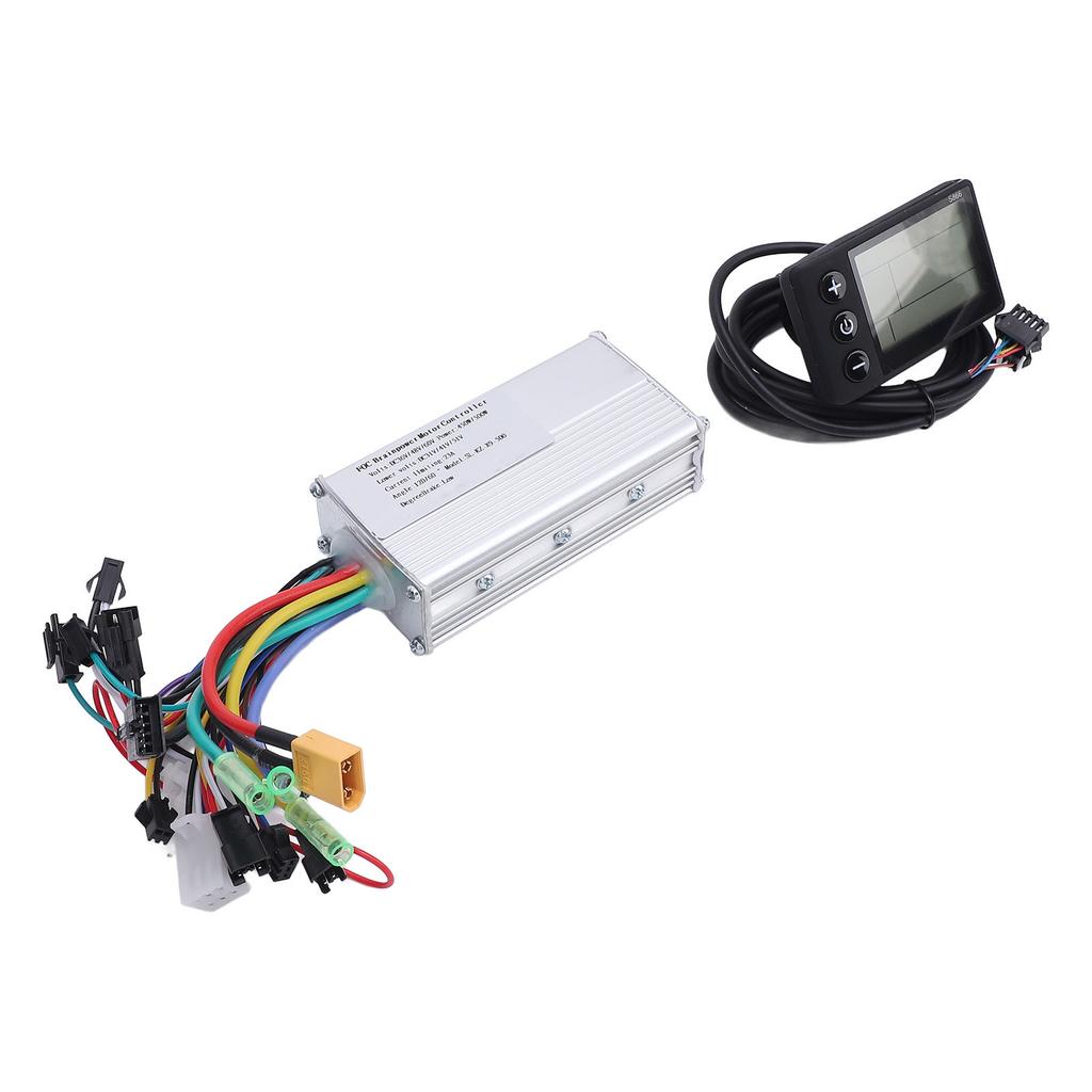 Electric Brushless Controller Kit 36V 48V 60V 450W 500W Sine Wave Aluminum Alloy Electric Controller with S866 LCD