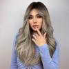 ALAN EATON Long Wavy Synthetic Hair Wigs Cosplay Party Daily Heat Resistant Wigs for Women