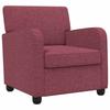 Armchair Wine Red Fabric