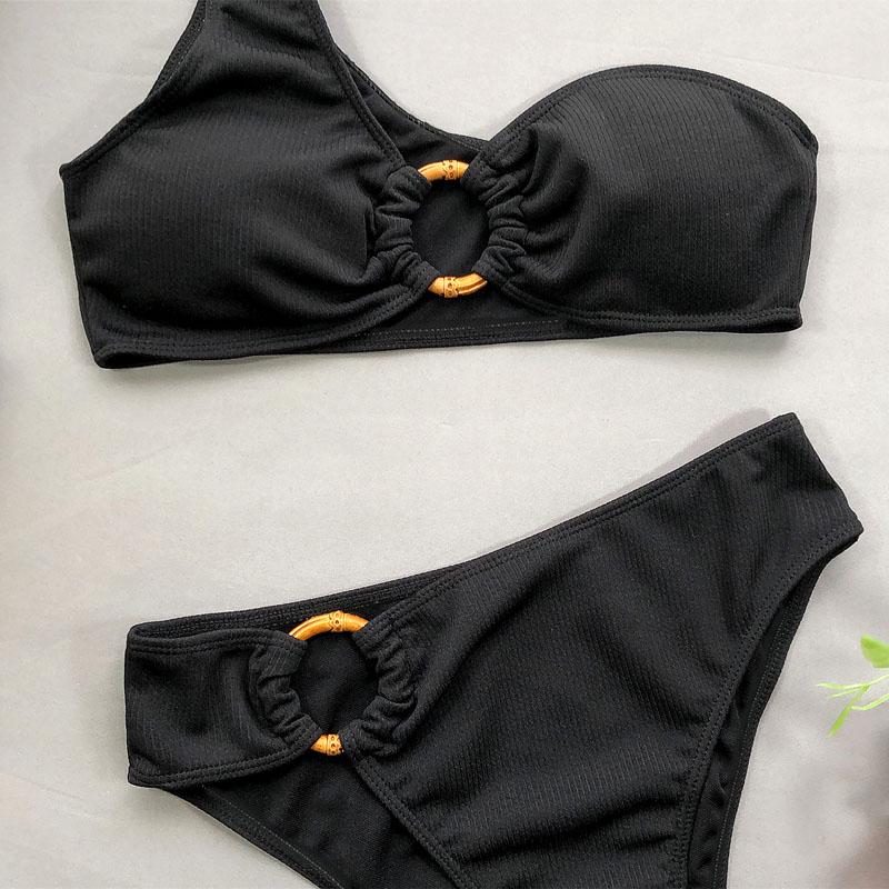 Bikinis High Waist Bikini Set One Shoulder Swimsuit Female Sexy Women Swimwear Bathing Suit