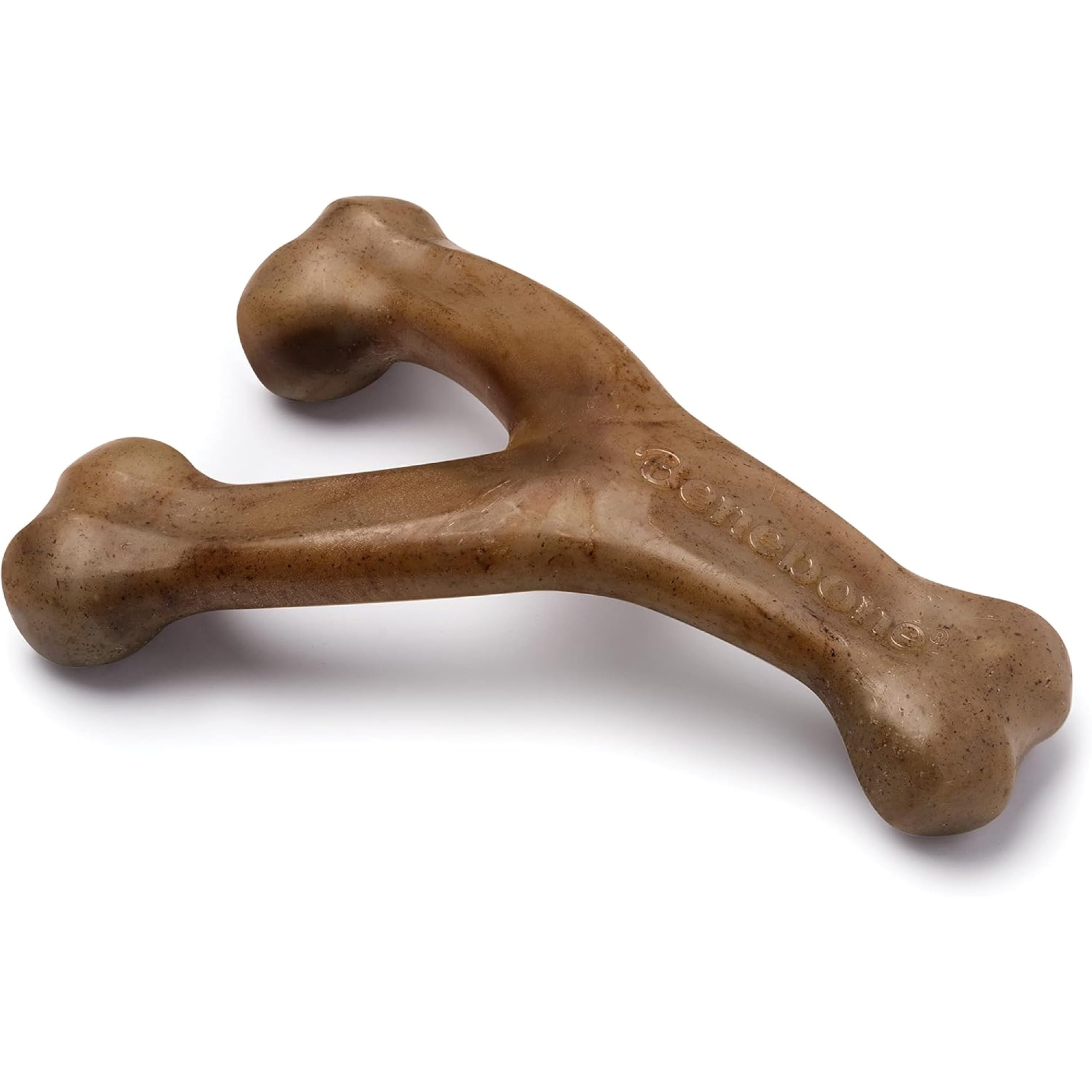 Benebone Bacon Flavor Bone-Shaped Dog Chew Toy, Medium Size