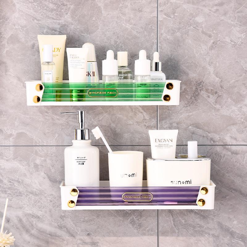 Wall-Mounted Bathroom Cabinet & Kitchen Spice Rack with Towel Holder - Punch-Free, Free Shipping
