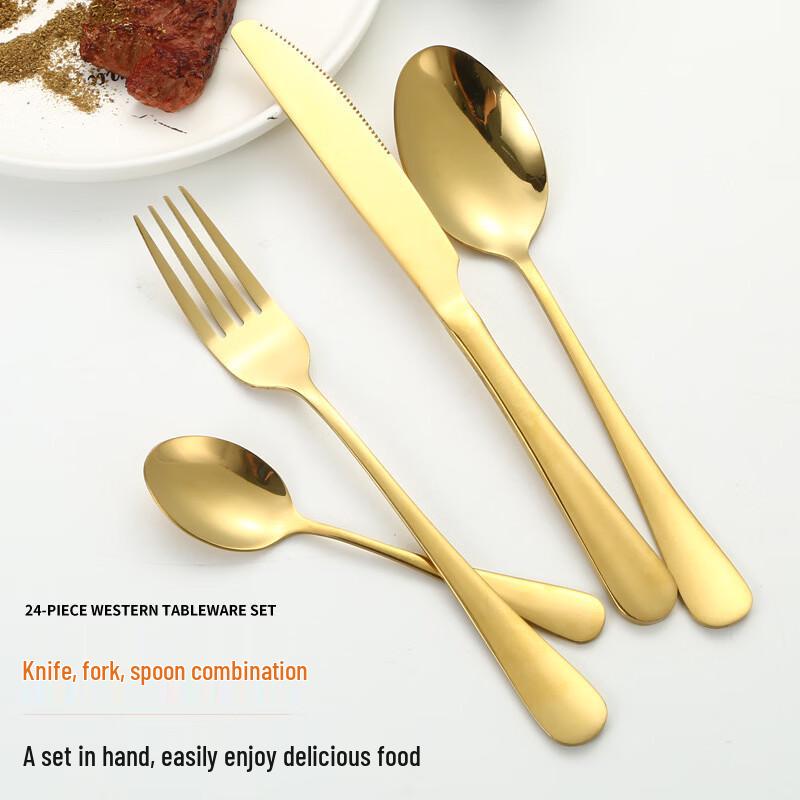 Xihe 24-Piece Western Cutlery Set