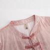 Elegant Summer 2026 Embroidered Cotton Linen Top - Short Sleeve, Breathable, Retro Wear for Mom On Mother's Day