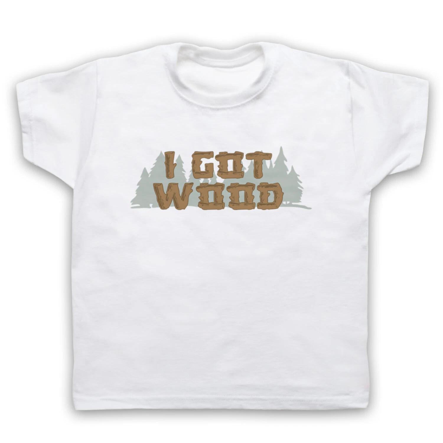 SHAUN OF THE DEAD I GOT WOOD AS WORN BY NICK FROST ED KIDS CHILDS T-shirt 100