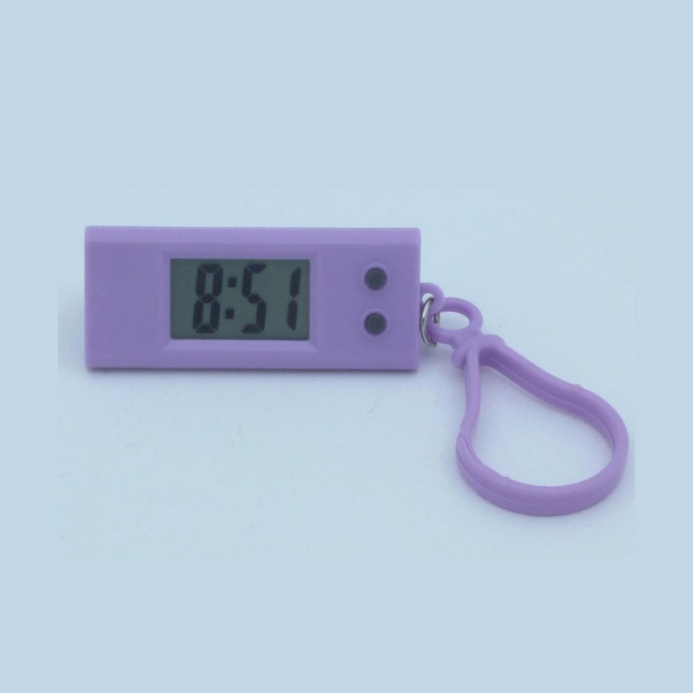 Elektronické mini elektronické hodiny Studentské závěsné Keychain Nové hodinky ve tvaru trojúhelníku