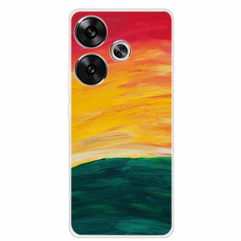 Marble Soft Phone Case For Poco F6 Transparent Case Silicone TPU Cover Funda Para Shield Clear Case for Xiaomi Poco F6 F 6 Pro