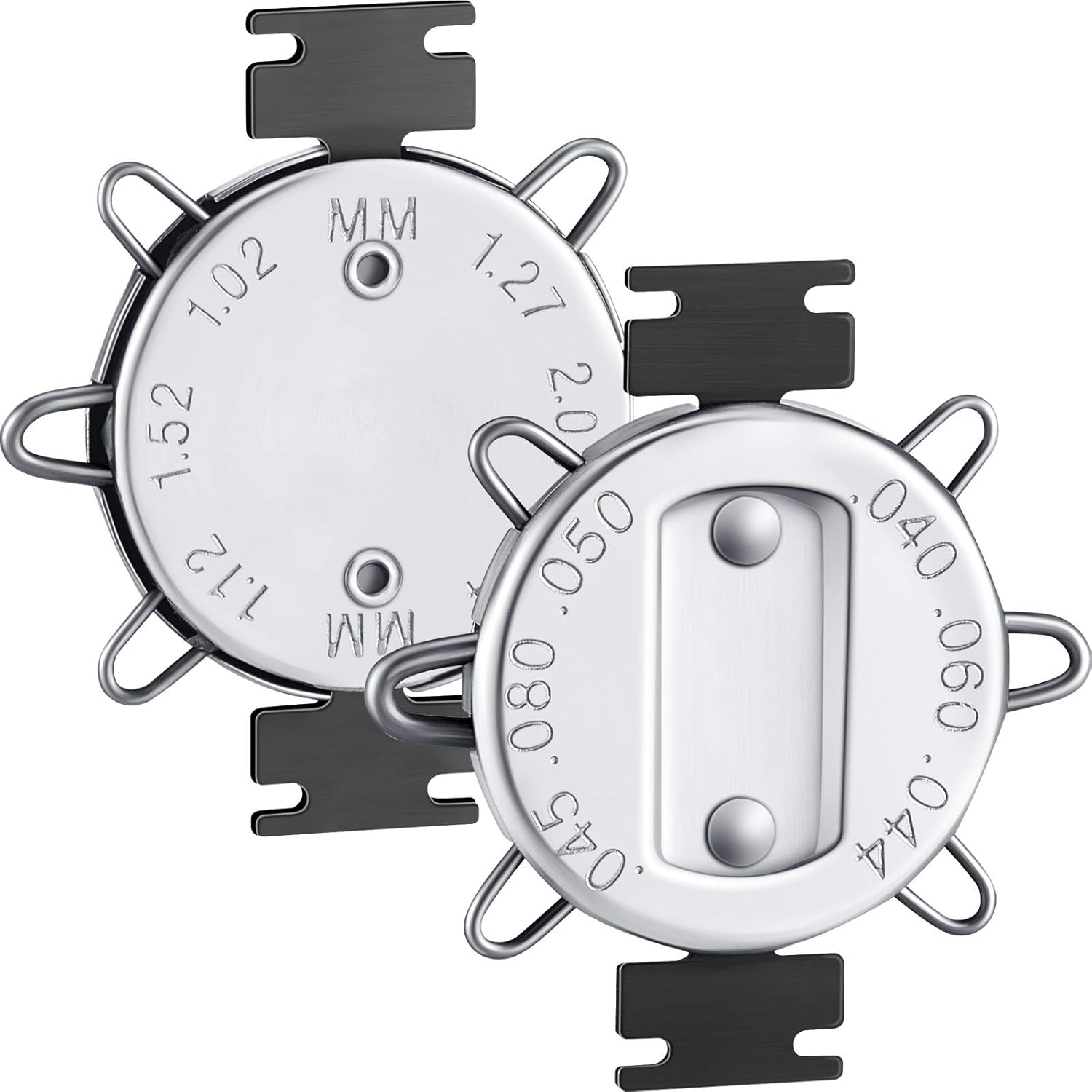 2 шт. Инструмент для измерения зазора свечи зажигания, Инструмент для измерения свечи зажигания, Метрический, Стандартный, Дюймовый, Щуп для мотоциклов