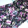 27cm Wide Printed Elastic Lace, DIY Stretch Sewing Lace Fabric for Lingerie, Bra, Underwear, Dress, Garment, Crafting