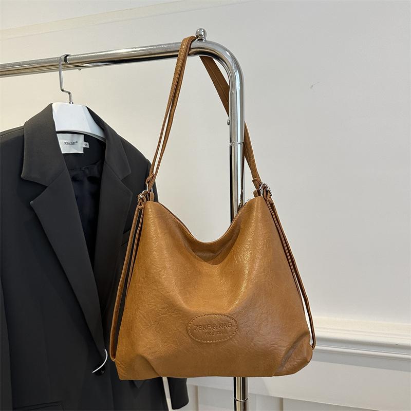 

Большая вместительная сумка-тоут для женщин, новый модный рюкзак для поездок на работу для женщин, повседневный ретро-рюкзак на одно плечо для женщин