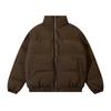Men's Retro American Cotton Puffer Jacket - Warm, Versatile with Stand Collar and Zipper