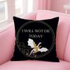F-Fourth W-Wing Dragon Pillow Case Comfort Sofa Bed Silky elegant Invisible zipper Custom Decorative cushion cover