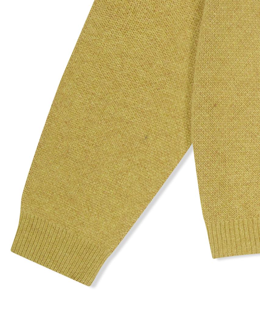 YESEYESEE Eye Knit Pullover Sweater Mustard