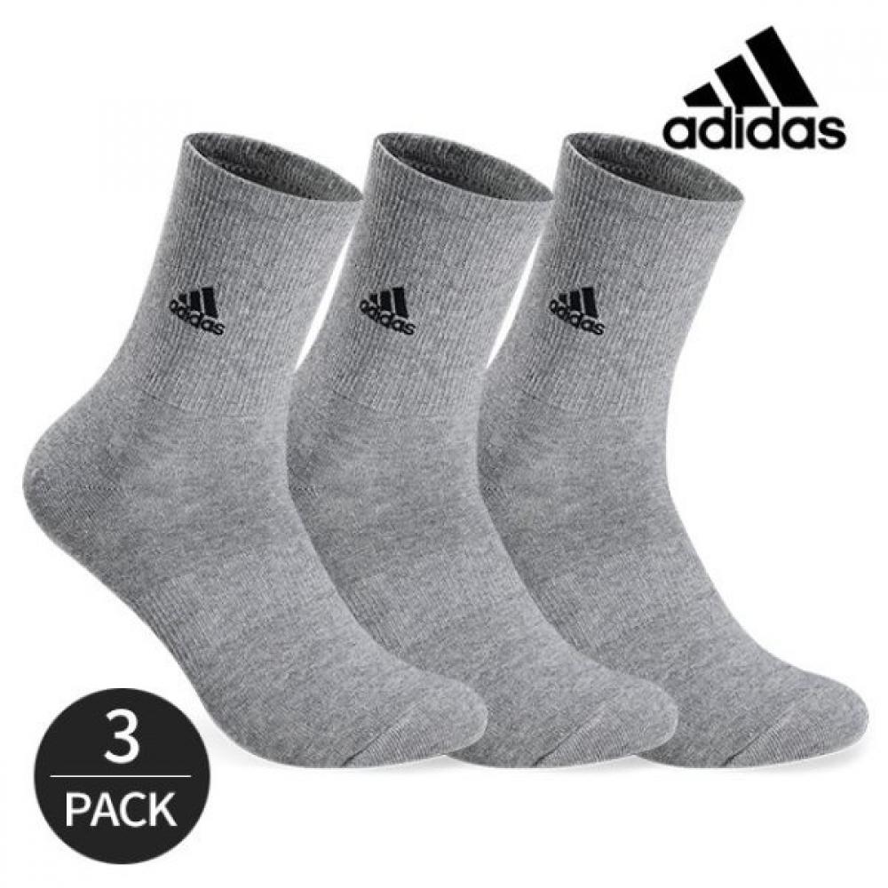 

Adidas Men s Simple Plain Embroidery Heavy Neck Socks 3P GY