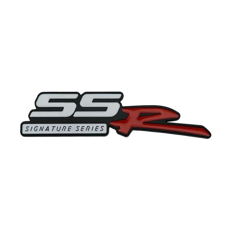 3D металлический логотип SSR, эмблема на заднюю часть багажника автомобиля, эмблема, значок, наклейки для Chevrolet SS R, аксессуары