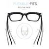 Oversized Square Reading Glasses Men Women Large Frame Presbyopia Eyewear HD Lens Diopter 0 To +4 0 Portable