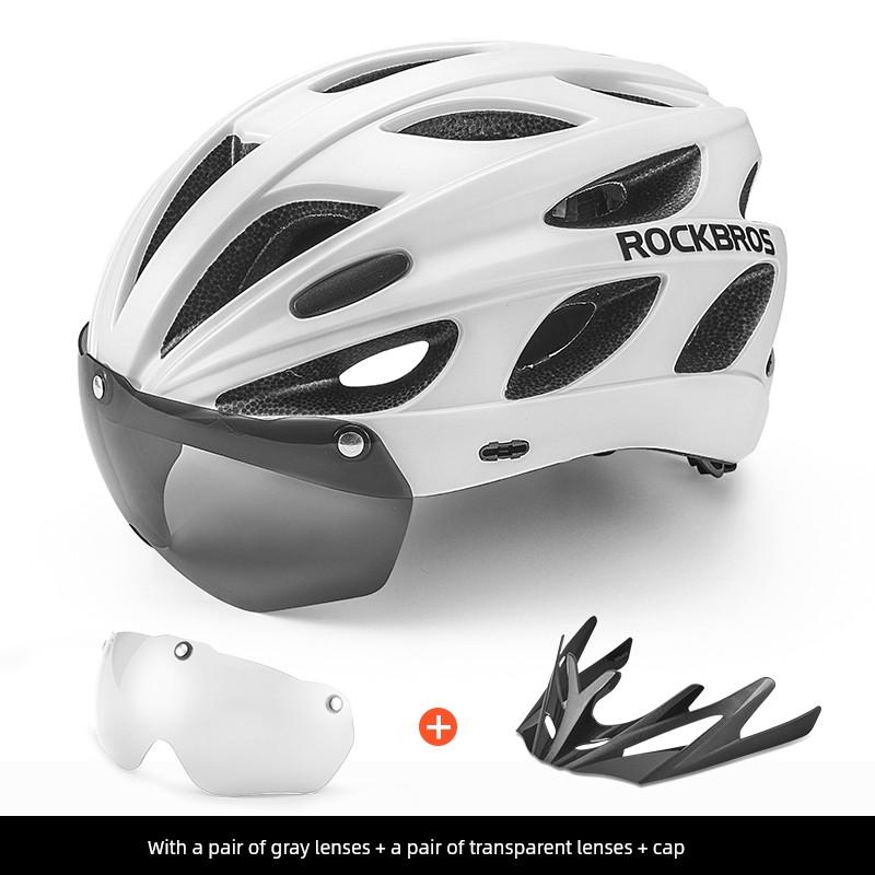 Rockbros Cycling Helmet Restraint Goggles Mountain Bike Helmet Helmet Integrated Molding Men's and Women's Equipment