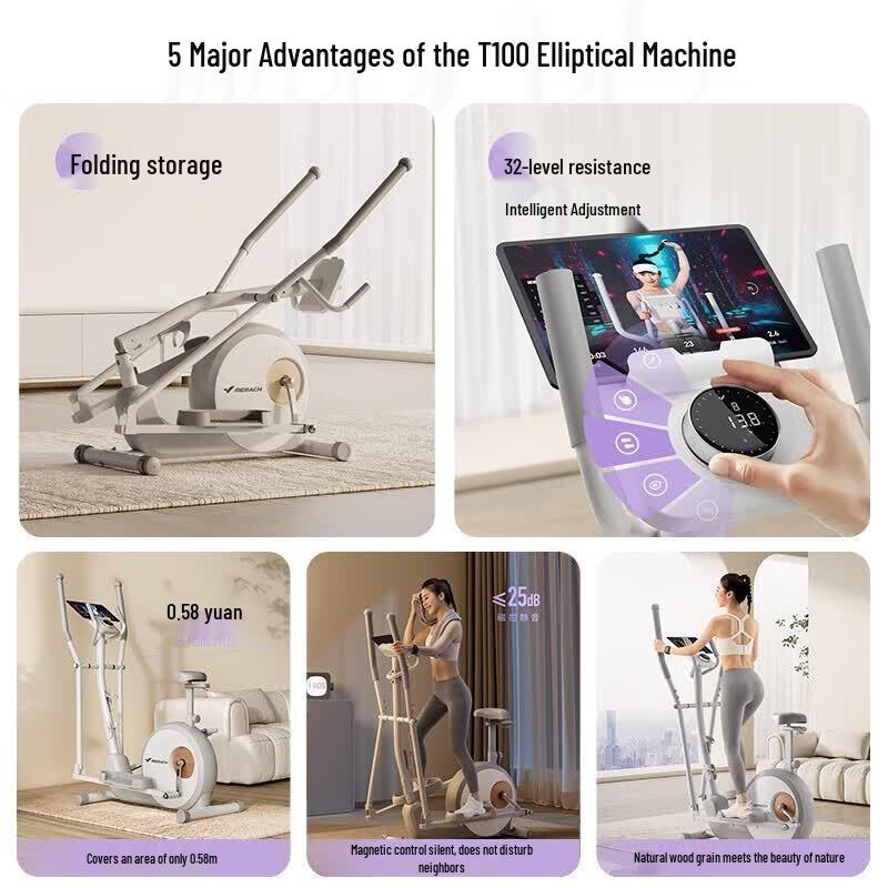 Merach Smart Elliptical Trainer CN Plug (adapter Included)