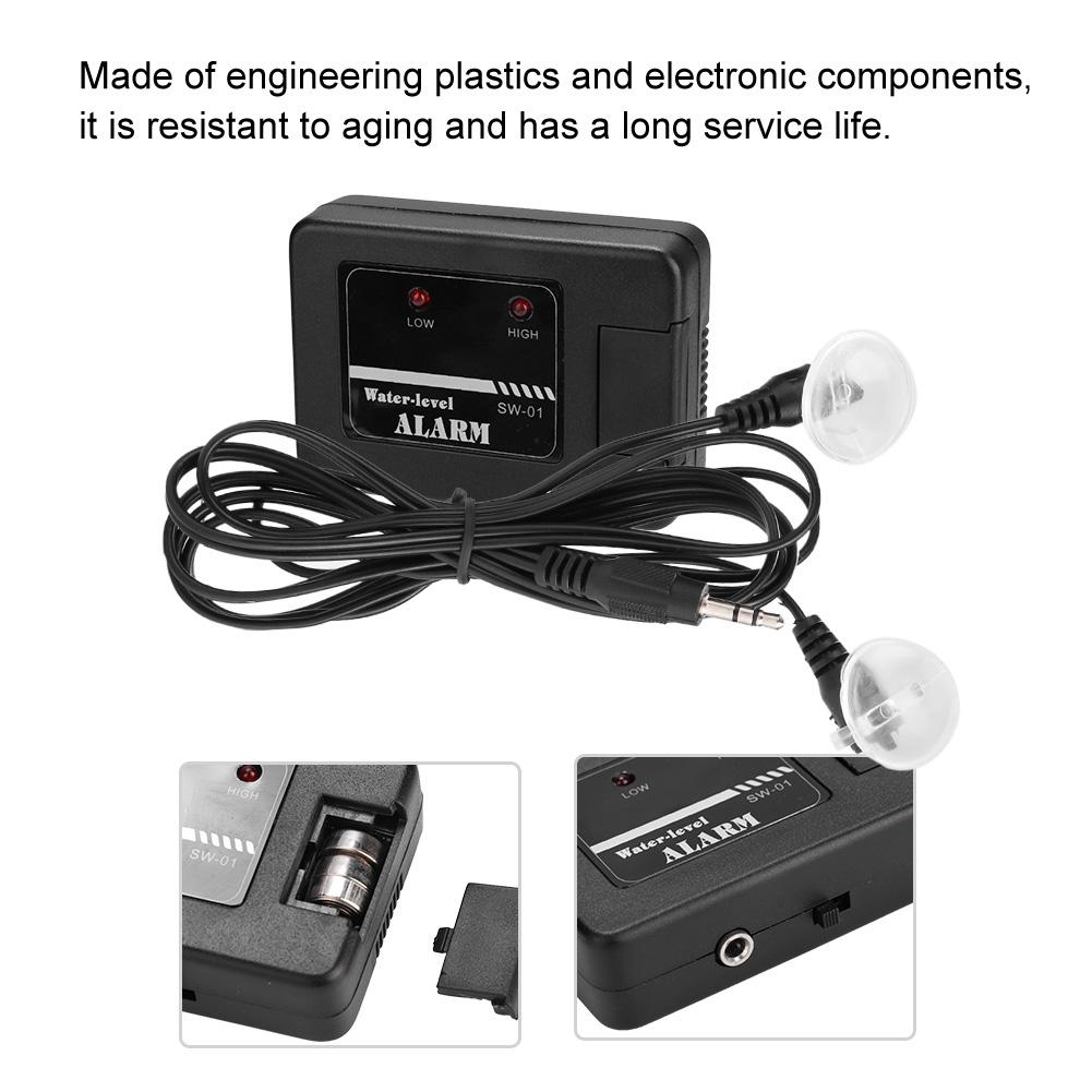 Aquarium Fish Tank Water Level Alarm Sound And Light Alarm With Battery Delivery