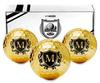 Ein Geschenk, das Golfliebhaber M Personalisierte Golfbälle schätzen werden (3 Bälle)